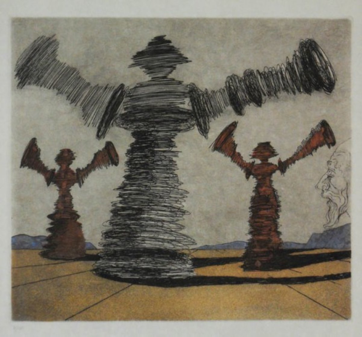 Spinning Man Limited Edition Print by Salvador Dali