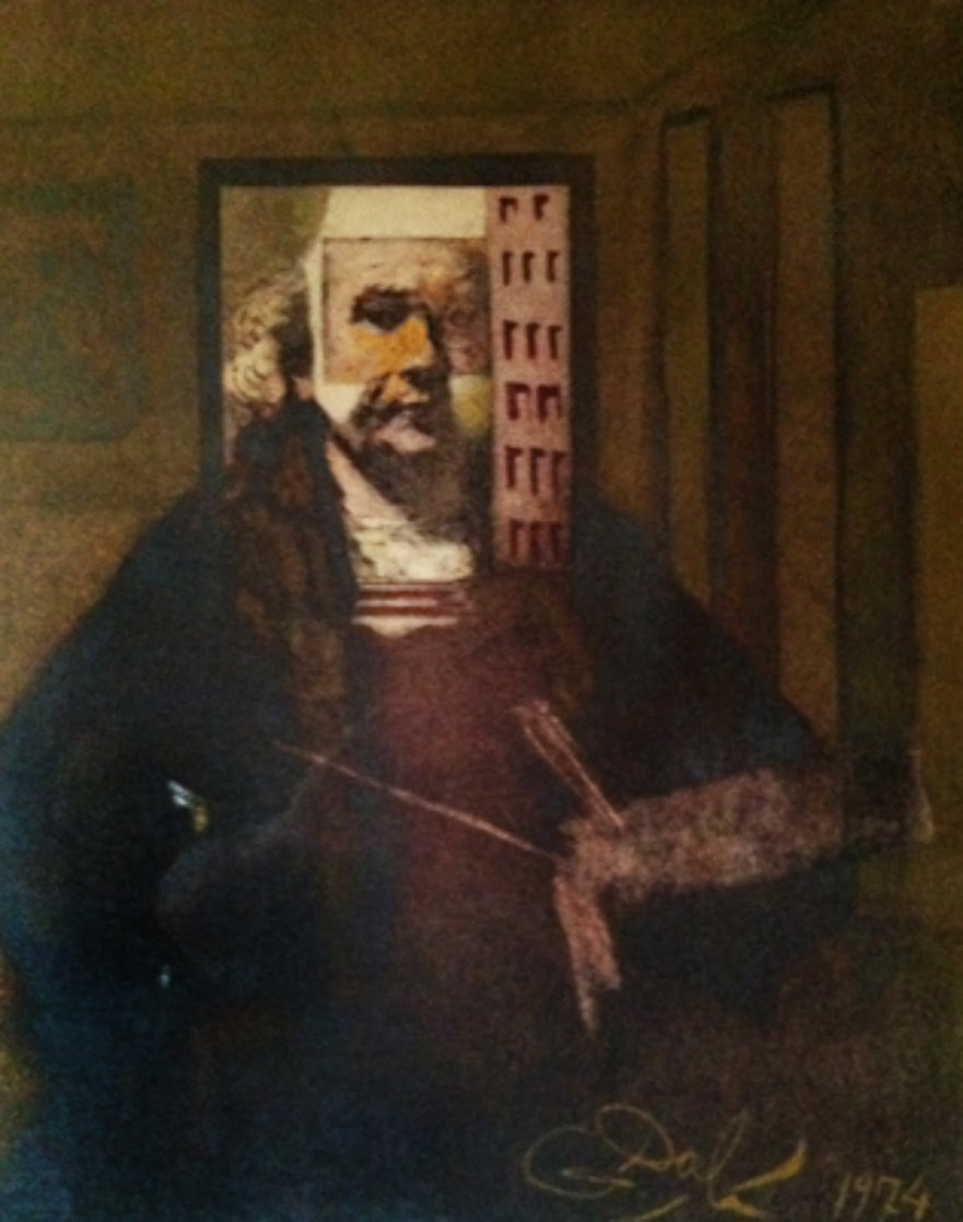 Self Portrait of Rembrandt (Portrait Du Peintre Par Lui Meme) 1974 Limited Edition Print by Salvador Dali