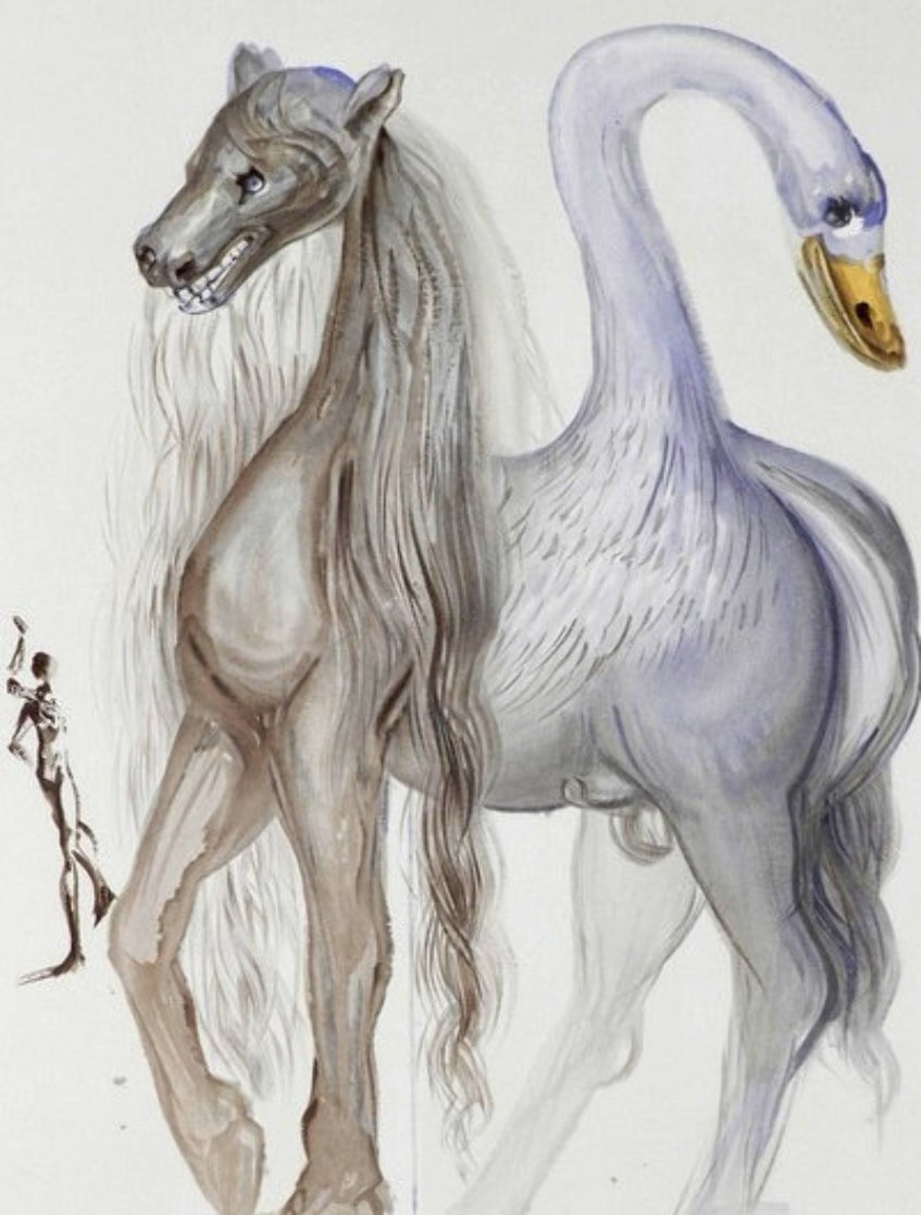 Dalinean Horses: Horace's Chimera 1972 Limited Edition Print by Salvador Dali