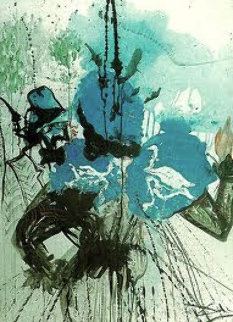 l'homme Et La Fleure 1973 Limited Edition Print - Salvador Dali l'homme Et La Fleure 1973 Limited Edition Print - Salvador Dali