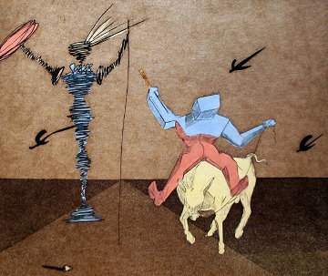 Master And Squire AP 1981 Limited Edition Print - Salvador Dali Master And Squire AP 1981 Limited Edition Print - Salvador Dali