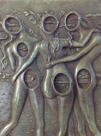 Three Graces Bas Relief Bronze Sculpture 1977 Sculpture by Salvador Dali - 1 Three Graces Bas Relief Bronze Sculpture 1977 Sculpture by Salvador Dali - 1