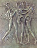 Three Graces Bas Relief Bronze Sculpture 1977 Sculpture by Salvador Dali - 0