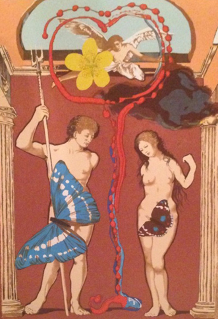 Lovers, Adam And Eve Limited Edition Print by Salvador Dali Lovers, Adam And Eve Limited Edition Print by Salvador Dali
