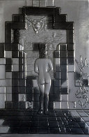 Lincoln in Dalivision Platinum Bas-Relief Sculpture 1979 Sculpture by Salvador Dali - 0 Lincoln in Dalivision Platinum Bas-Relief Sculpture 1979 Sculpture by Salvador Dali - 0