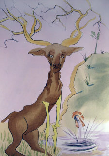 Le Cerf Se Yoyant Dans l'Eau 1974 Limited Edition Print - Salvador Dali