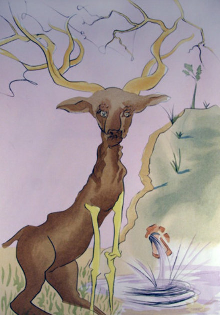 Le Cerf Se Yoyant Dans l'Eau 1974 Limited Edition Print by Salvador Dali