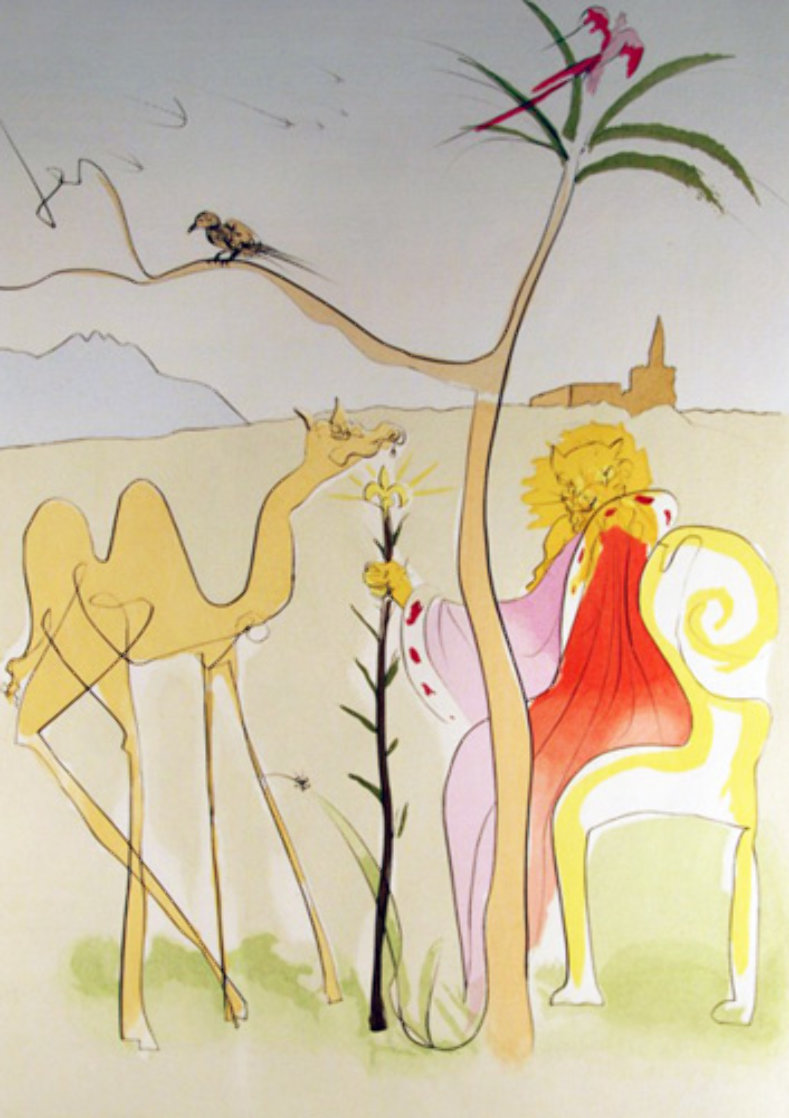 La Cour Du Lion 1974 Limited Edition Print by Salvador Dali La Cour Du Lion 1974 Limited Edition Print by Salvador Dali