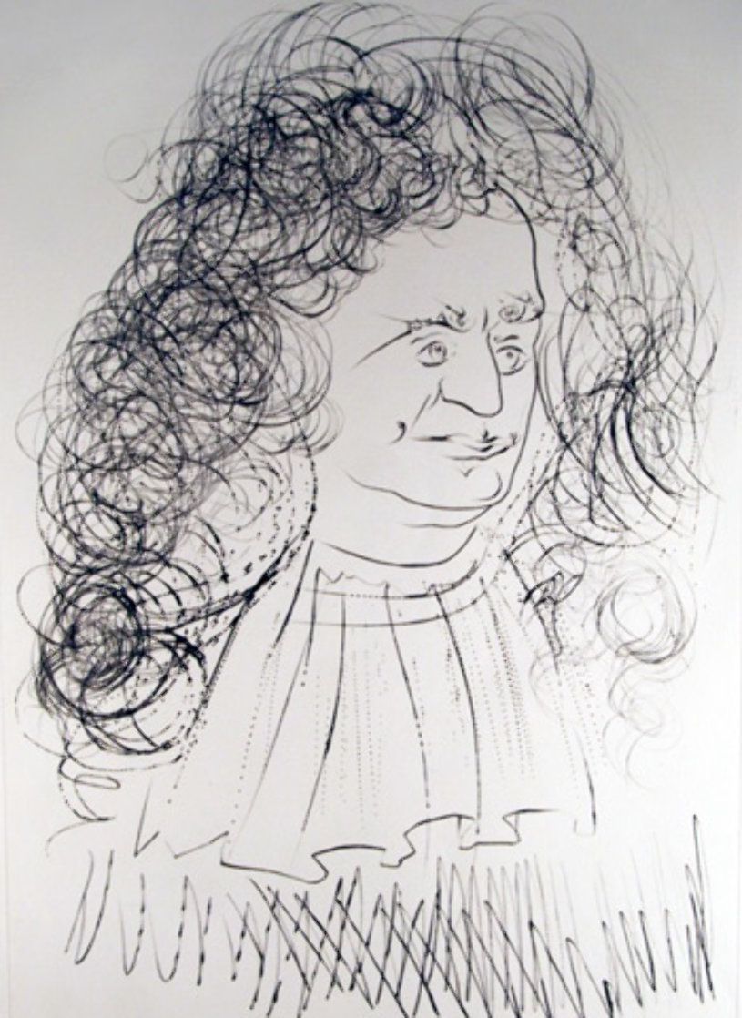 Le Portrait De La Fontaine 1974 Limited Edition Print by Salvador Dali Le Portrait De La Fontaine 1974 Limited Edition Print by Salvador Dali