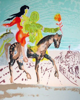 Messiah Woman Leading Horse Limited Edition Print - Salvador Dali