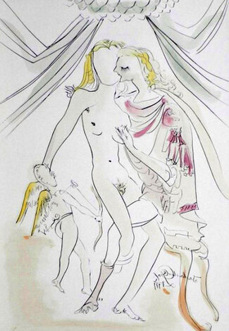 Hommage a Albrecht Durer Venus, Mars Et Cupidon 1971 HS Limited Edition Print - Salvador Dali