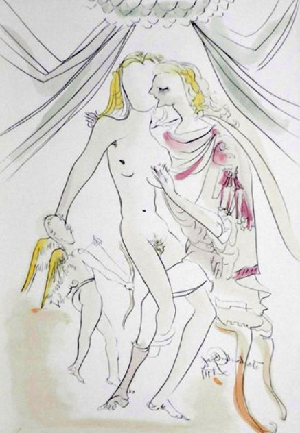 Hommage a Albrecht Durer Venus, Mars Et Cupidon 1971 Limited Edition Print by Salvador Dali
