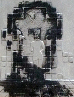 Lincoln in Dalivision Silver Bas Relief Sculpture 1979 Sculpture - Salvador Dali Lincoln in Dalivision Silver Bas Relief Sculpture 1979 Sculpture - Salvador Dali