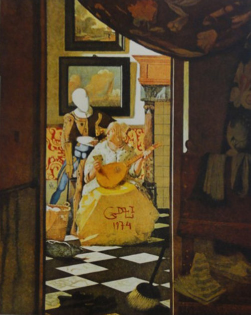 Changes in Great Masterpieces Vermeer 1974 Limited Edition Print by Salvador Dali