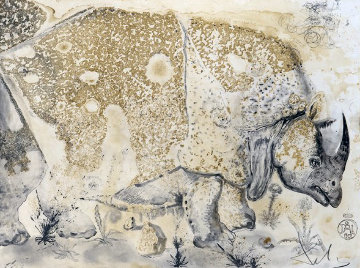 Le Rhinoceros 1970 Limited Edition Print - Salvador Dali