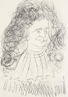 Portrait De La Fontaine (Le Bestiaire De La Fontaine) 1974 Limited Edition Print - Salvador Dali
