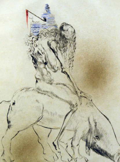 Femme Au Cochon Baubo, Faust 1969 (Early) Limited Edition Print by Salvador Dali Femme Au Cochon Baubo, Faust 1969 (Early) Limited Edition Print by Salvador Dali