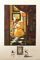 Vermeer La Lettre 1974 Limited Edition Print by Salvador Dali - 1 Vermeer La Lettre 1974 Limited Edition Print by Salvador Dali - 1