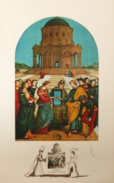Raphael Le Marriage De La Vierge 1974 Limited Edition Print by Salvador Dali
