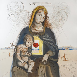 Mystical Rose Madonna 1964 (Early) Limited Edition Print - Salvador Dali Mystical Rose Madonna 1964 (Early) Limited Edition Print - Salvador Dali