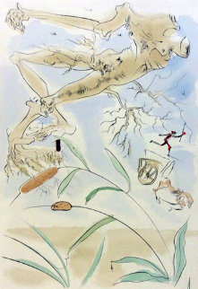 Le Bestiaire De La Fontaine Dalinise, Le Chene Et Le Roseau Limited Edition Print - Salvador Dali Le Bestiaire De La Fontaine Dalinise, Le Chene Et Le Roseau Limited Edition Print - Salvador Dali