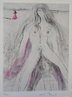 La Venus Aux Fourrures Woman on Horse 1968 (Early) Limited Edition Print - Salvador Dali La Venus Aux Fourrures Woman on Horse 1968 (Early) Limited Edition Print - Salvador Dali