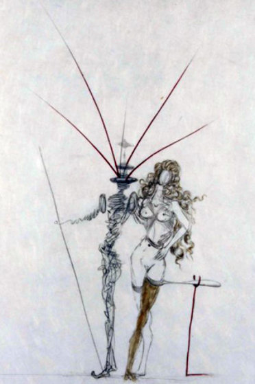 Poems Secrets Frontispiece 1967 (early) Rare Limited Edition Print by Salvador Dali Poems Secrets Frontispiece 1967 (early) Rare Limited Edition Print by Salvador Dali