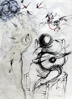 Poems Secrets Nude With Guitar 1967 (early) Limited Edition Print - Salvador Dali Poems Secrets Nude With Guitar 1967 (early) Limited Edition Print - Salvador Dali