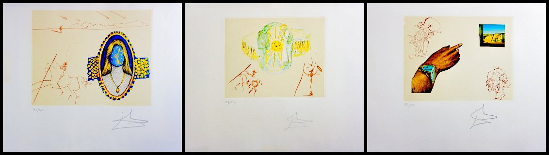 Cycles of Life 1979 Suite of 3 Limited Edition Print by Salvador Dali