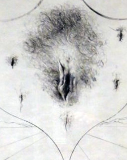 Vulva (Black) 1972 Limited Edition Print - Salvador Dali Vulva (Black) 1972 Limited Edition Print - Salvador Dali