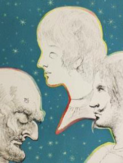 Meriville And His Sons Reunited 1969 (Early) Limited Edition Print - Salvador Dali Meriville And His Sons Reunited 1969 (Early) Limited Edition Print - Salvador Dali