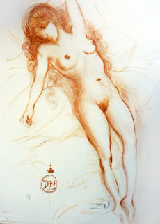 Nude With Raised Arm 1970 Limited Edition Print - Salvador Dali Nude With Raised Arm 1970 Limited Edition Print - Salvador Dali