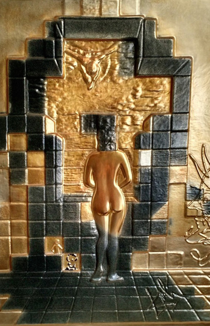 Lincoln in Dalivision Bronze Wall Sculpture 1975 Sculpture by Salvador Dali Lincoln in Dalivision Bronze Wall Sculpture 1975 Sculpture by Salvador Dali