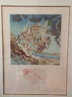 Homage to Homer Suite Return of Ulysses And Helen of Troy, Suite of 2 1977 AP Limited Edition Print by Salvador Dali - 3