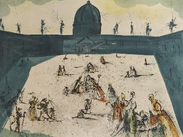Place St Pierre De Rome 1974 Limited Edition Print - Salvador Dali Place St Pierre De Rome 1974 Limited Edition Print - Salvador Dali