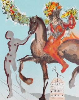 New Jerusalem Suite: The Harbinger, 1980 Limited Edition Print - Salvador Dali New Jerusalem Suite: The Harbinger, 1980 Limited Edition Print - Salvador Dali