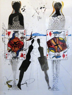 Queen's Croquet Ground (Early) 1969 Limited Edition Print - Salvador Dali Queen's Croquet Ground (Early) 1969 Limited Edition Print - Salvador Dali