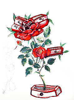 Florals Rose (Drawers) Femme Aux Tiroirs 1972 Limited Edition Print - Salvador Dali Florals Rose (Drawers) Femme Aux Tiroirs 1972 Limited Edition Print - Salvador Dali