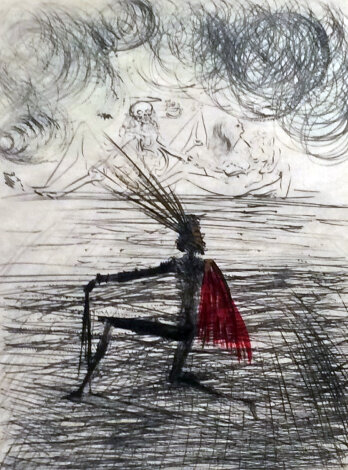 Faust Chevalier a Genou 1969 (Early) HS Limited Edition Print - Salvador Dali