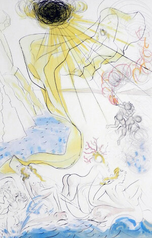 Hommage a Albrecht Durer Triomphe De Venus 1971 - HS Limited Edition Print - Salvador Dali