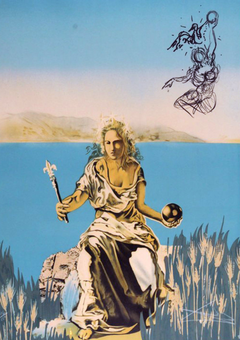 Coronation of Gala (The Empress) Visions Surrealiste 1976 Limited Edition Print by Salvador Dali Coronation of Gala (The Empress) Visions Surrealiste 1976 Limited Edition Print by Salvador Dali
