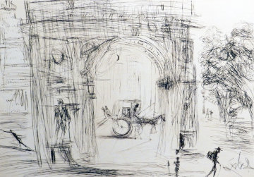 New York City Washington Gate 1964 (Early) NYC Limited Edition Print - Salvador Dali New York City Washington Gate 1964 (Early) NYC Limited Edition Print - Salvador Dali