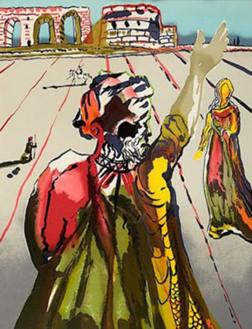 Poet Advising the Maiden (AKA: The Hand) 1978 Limited Edition Print by Salvador Dali Poet Advising the Maiden (AKA: The Hand) 1978 Limited Edition Print by Salvador Dali