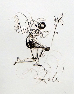 Symbols Guiding Angel 1970 (Early) Limited Edition Print - Salvador Dali Symbols Guiding Angel 1970 (Early) Limited Edition Print - Salvador Dali