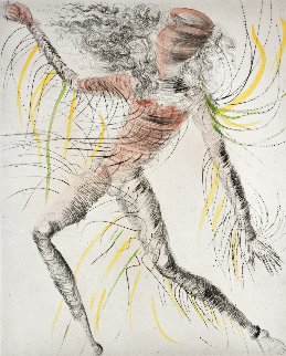 Hippies the Cosmonaut 1969 (Early) HS Limited Edition Print - Salvador Dali Hippies the Cosmonaut 1969 (Early) HS Limited Edition Print - Salvador Dali