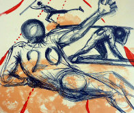 Sports Set of 2 Lithographs 1973 Limited Edition Print by Salvador Dali - 1 Sports Set of 2 Lithographs 1973 Limited Edition Print by Salvador Dali - 1