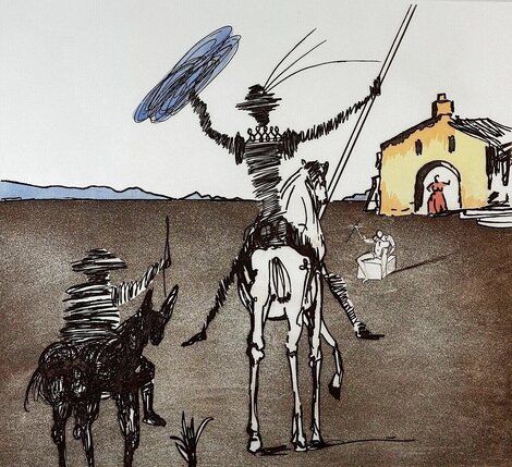 Historia De Don Quixote De La Mancha: Impossible Dream 1980 Limited Edition Print - Salvador Dali