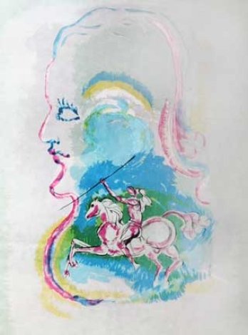 Dreams of a Horseman 1979 Limited Edition Print - Salvador Dali