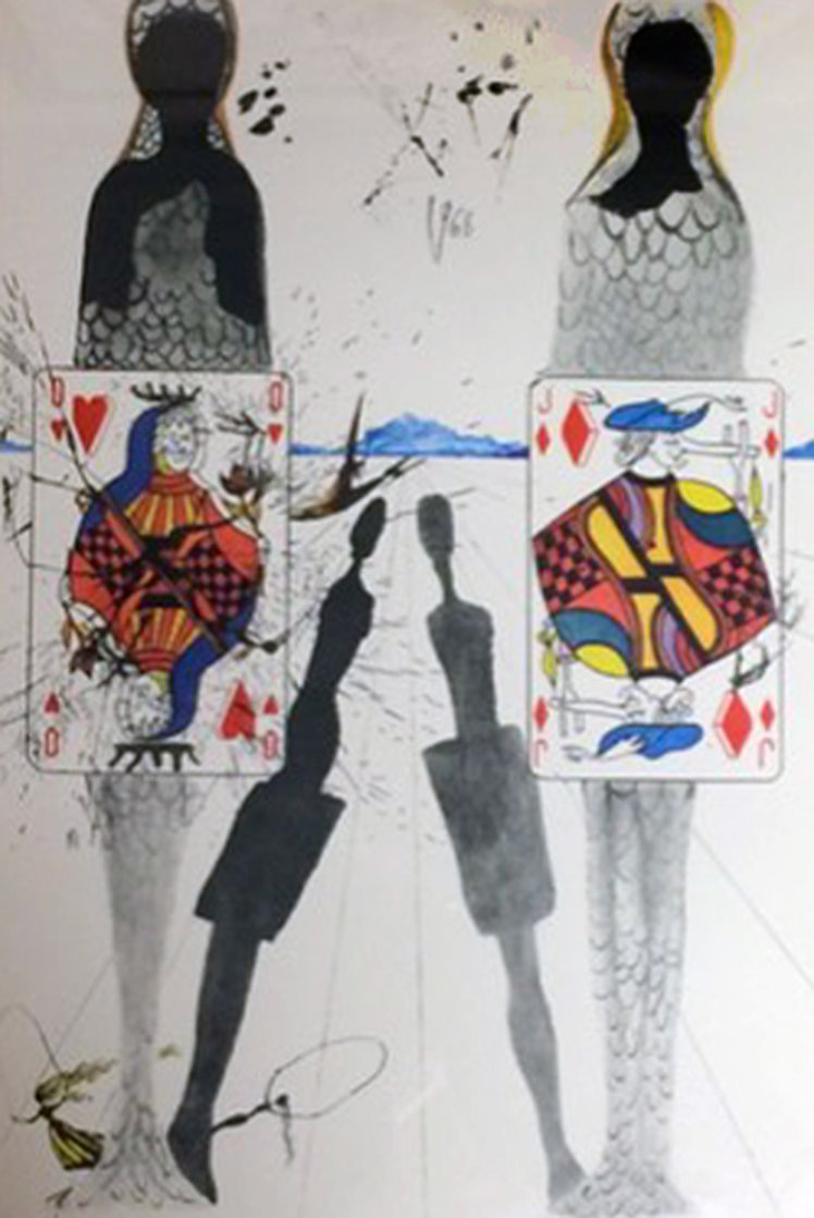 Queens Croquet Ground 1950 (Very Early) Limited Edition Print by Salvador Dali Queens Croquet Ground 1950 (Very Early) Limited Edition Print by Salvador Dali