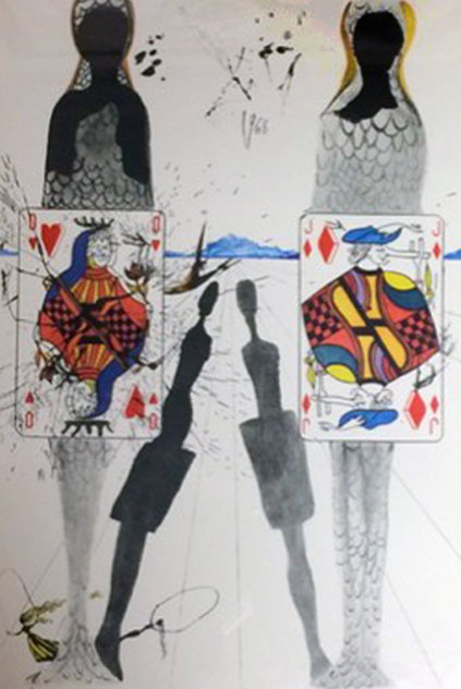 Alice in Wonderland Suite: Queens Croquet Ground 1968 (Early) Limited Edition Print by Salvador Dali